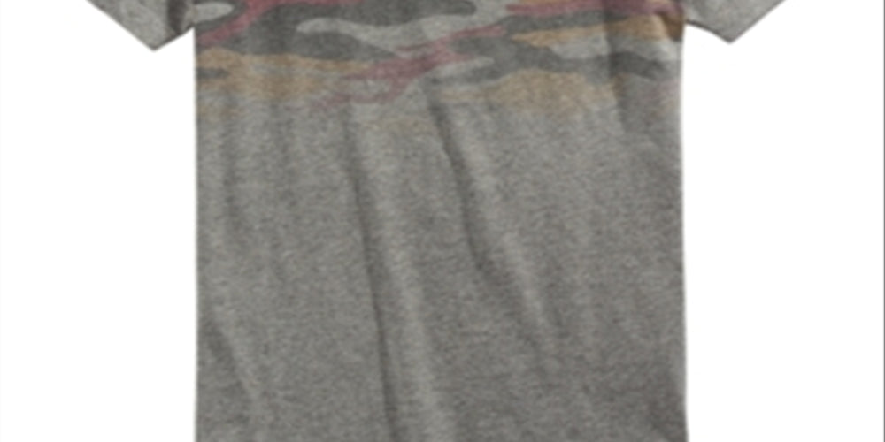 Epic Threads Big Boy's Camo Print T-Shirt Gray Size Medium