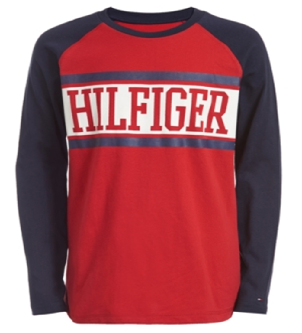 Tommy Hilfiger Little Boy's Davis Colorblocked Logo T-Shirt Red Size 5