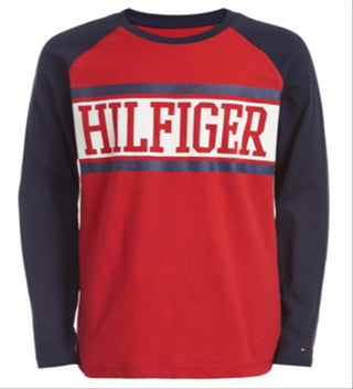 Tommy Hilfiger Little Boy's Davis Colorblocked Logo T-Shirt Red Size 5