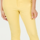 Charter Club Women's Tummy Control Cropped Pants Yellow Size 14