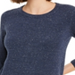 Maison Jules Women's Flecked Sweater Blue Size X-Large