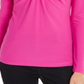 INC International Concepts Women's U Ring V Neck Top Pink Size Medium