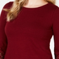 Charter Club Women's Cotton Lace Trim Top Red Size Petite L