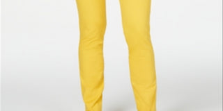 Charter Club Women's Lexington Straight Leg Jeans Yellow Size 18