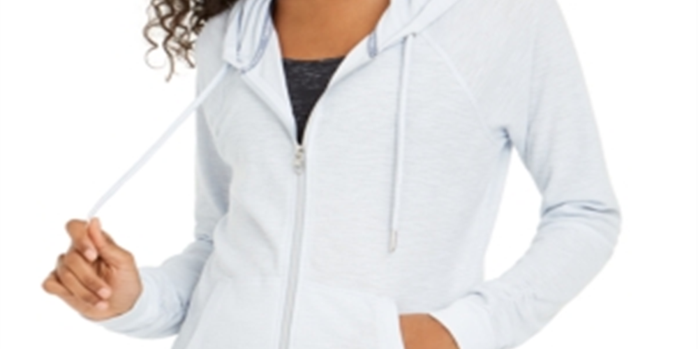 Calvin Klein Women's Zip up Jacket Blue Size Medium