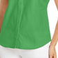 Charter Club Women's Cotton Pique Sleeveless Shirt Green Size 6