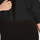 Calvin Klein Women's Faux Fur Sleeveless Open Cardigan Cocktail Top Black Size Petite Small