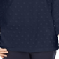 Karen Scott Women's Textured Dot Sweatshirt Blue Size Petite SM