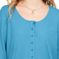 Style & Co Women's Swing Blouse Blue Size Medium