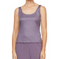 Alex Evenings Women's Textured Twin Set Purple Size Small