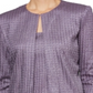 Alex Evenings Women's Textured Twin Set Purple Size Small