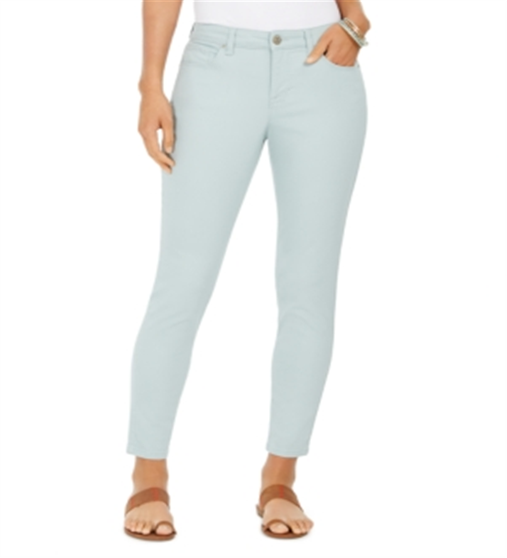 Style & Co Women's Curvy Fit Skinny Fashion Jeans Blue Size 6