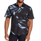 Alfani Men's Leaf Print Shirt Black Size Small