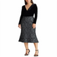 Ralph Lauren Women's Velvet Lace Dress Black Size 16