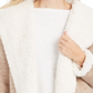 Style & Co Women's Hooded Sherpa Lined Cardigan Brown Size M