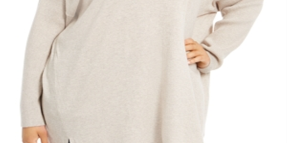 Style & Co Women's V Neck Sweater Brown Size 0X