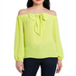 Riley & Rae Women's Maybelle Blouse Green Size Large