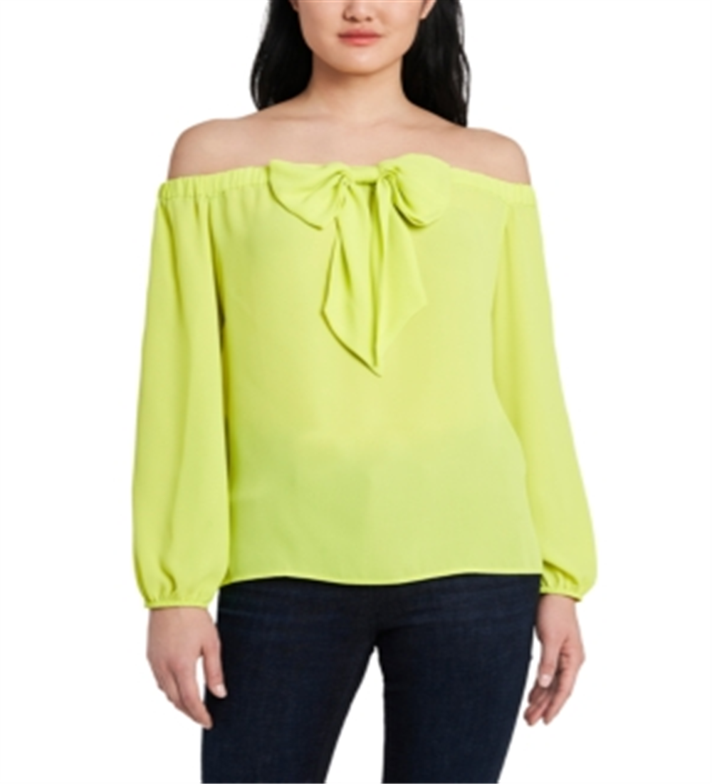 Riley & Rae Women's Maybelle Blouse Green Size Large