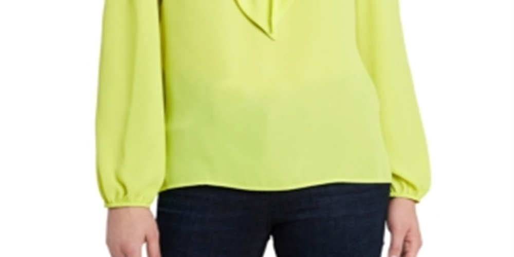 Riley & Rae Women's Maybelle Blouse Green Size Large