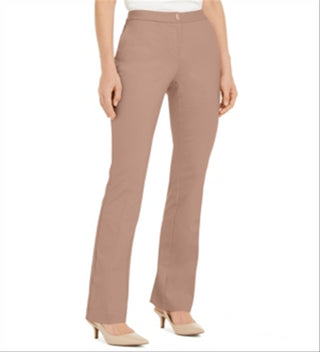 Alfani Women's Hardware Waist Trouser Pants Pink Size 12 Petite