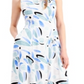 Alfani Women's Printed Fit & Flare Dress Blue Size 10 Petite