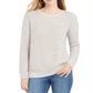 Style & Co Women's Drop Sleeve Ribbed Sweater Beige Size Petite M