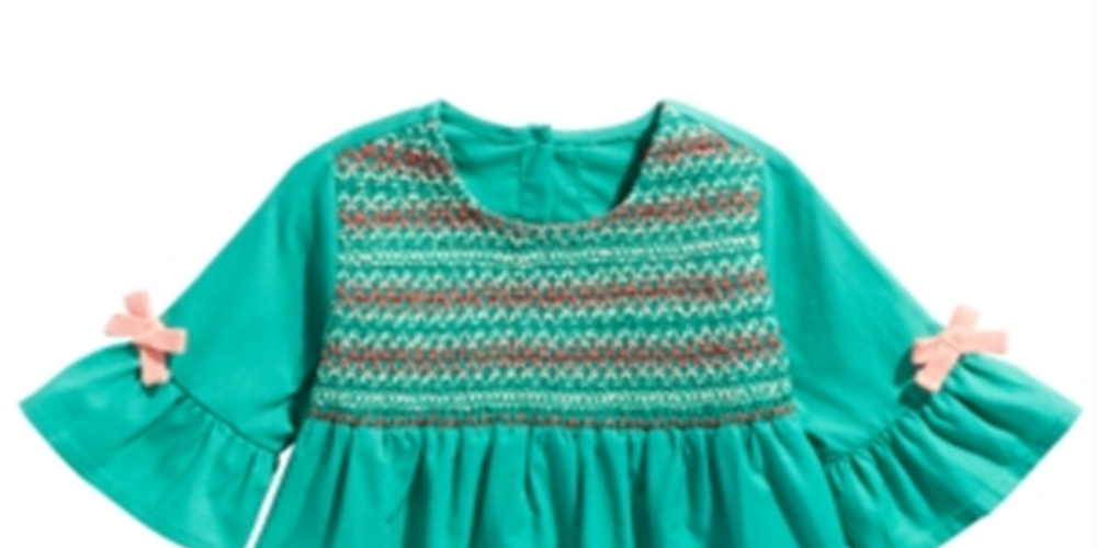 First Impressions Baby Girl's Smocked Top Green Size 3-6 Months