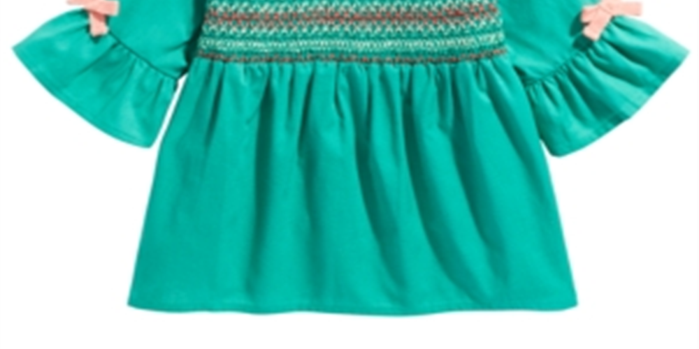 First Impressions Baby Girl's Smocked Top Green Size 3-6 Months