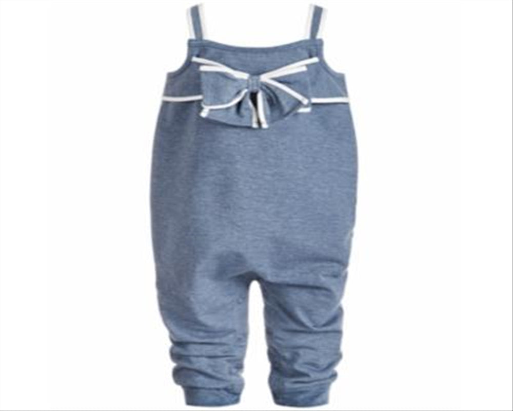 First Impressions Big Bow Jumpsuit Blue Size 18 Months