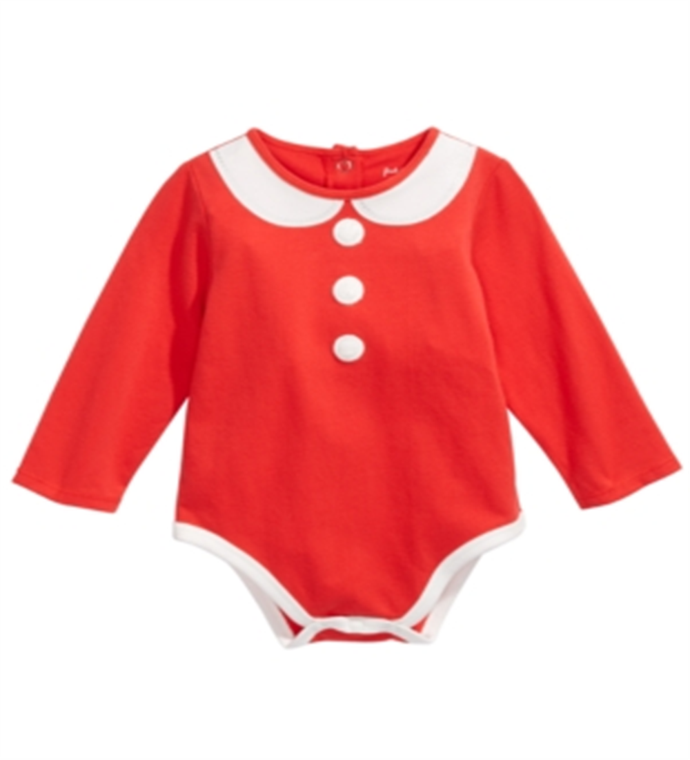 First Impressions Baby Girl's Mrs. Claus Bodysuit Red Size 3-6 Months