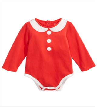 First Impressions Baby Girl's Mrs. Claus Bodysuit Red Size 3-6 Months