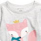 First Impressions Baby Girl's Fox T-Shirt Gray Size 18 Months