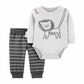 Carter's Boy's 2 Piece Lion Bodysuit & Pants Set Heather Gray Size 24 Months