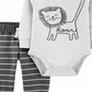 Carter's Boy's 2 Piece Lion Bodysuit & Pants Set Heather Gray Size 24 Months