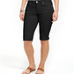 Style & Co Women's Cuffed Skimmer Denim Shorts -Black Size 4