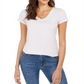Style & Co Women's Burnout V Neck T-Shirt Purple Size Medium