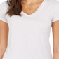 Style & Co Women's Burnout V Neck T-Shirt Purple Size Medium