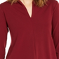 Alfani Women's Solid High Neck Tunic Top Red Size XX-Large