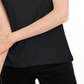 Maison Jules Women'sTie Back Solid T-Shirt Black Size Medium