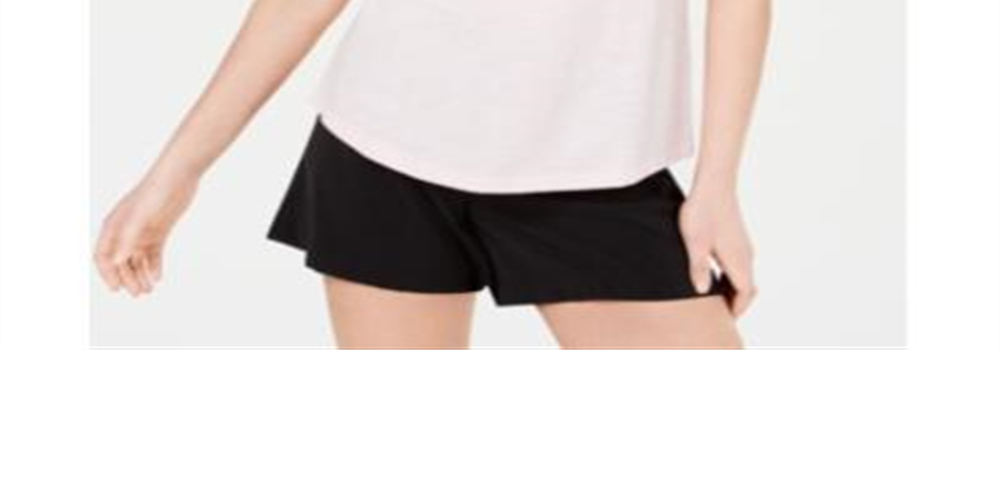 Maison Jules Women's V Neck Patch Pocket T-Shirt Pink Size Large