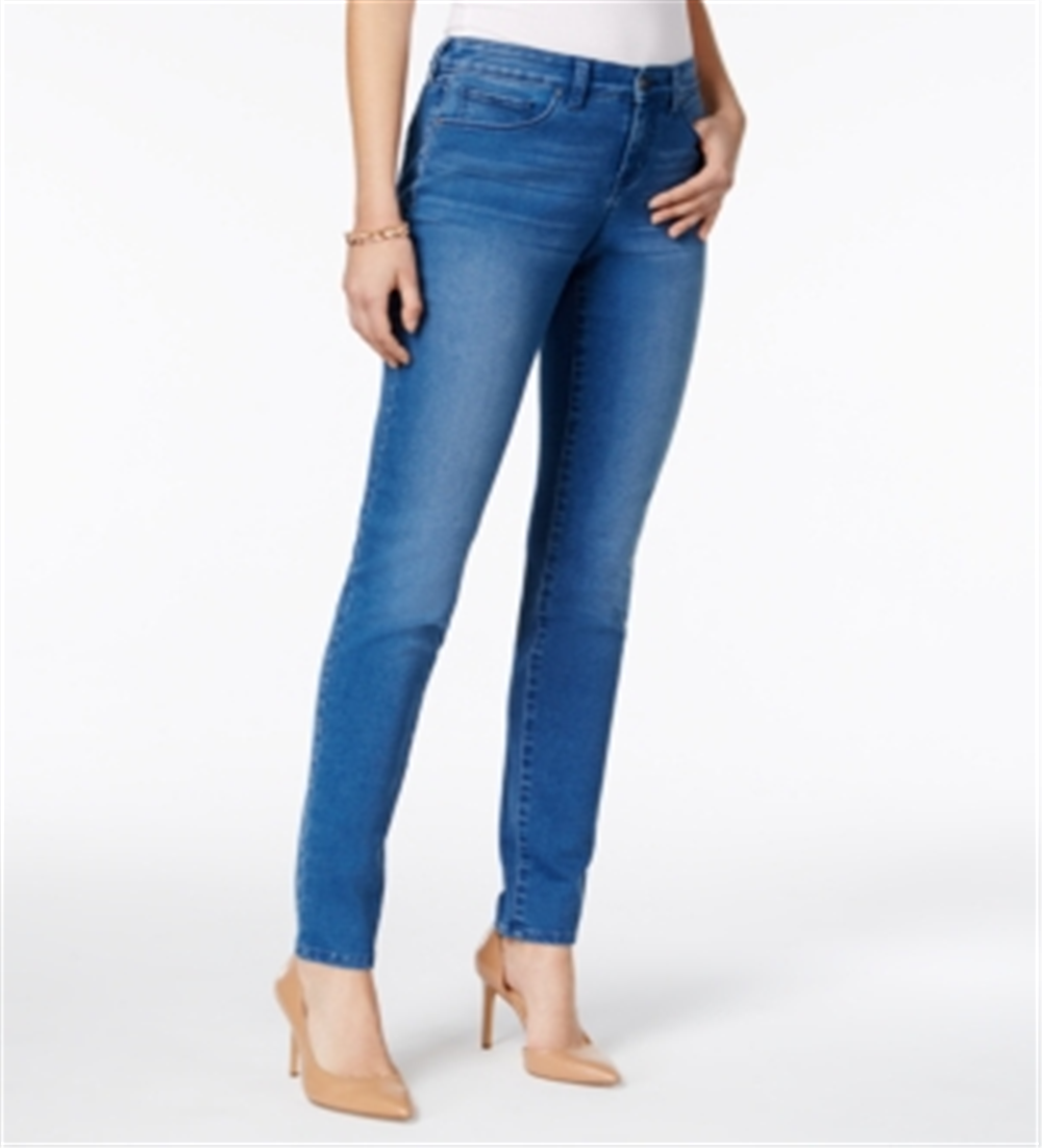 Style & Co Women's Tummy Control Skinny Jeans Blue Size -12L