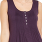 Style & Co Women's Button Front Tank Top Purple Size X-Large