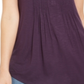 Style & Co Women's Button Front Tank Top Purple Size X-Large