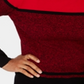 Karen Scott Women's Ribbed Mock Neck Cotton Sweater Red Size XX-Large