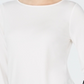 Charter Club Women's Tie Sleeve Crepe Top White Size Small
