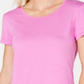 Ideology Women's Split Back Casual T-Shirt Pink Size M