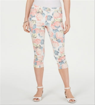 Charter Club Women's Lush Petals Capri Pants White Size 6 Petite