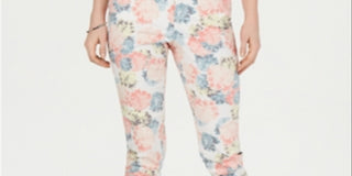 Charter Club Women's Lush Petals Capri Pants White Size 6 Petite