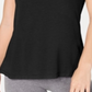 Ideology Women's Short Sleeve Jewel Neck T-Shirt Top Black Size Small