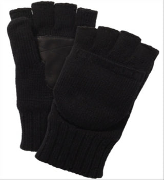 UGG Men's Knit Flip Mitten Leather Black Size Regular
